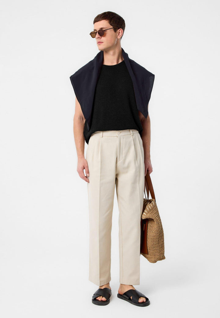 ANT Antioch Siyah Dokulu Erkek Kolsuz T-Shirt - Cary