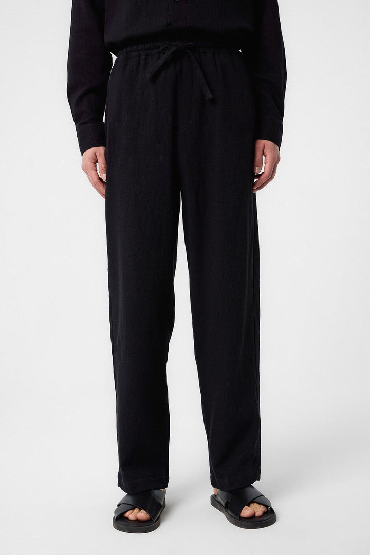 ANT Antioch Black Textured Men's Pants - Plantation