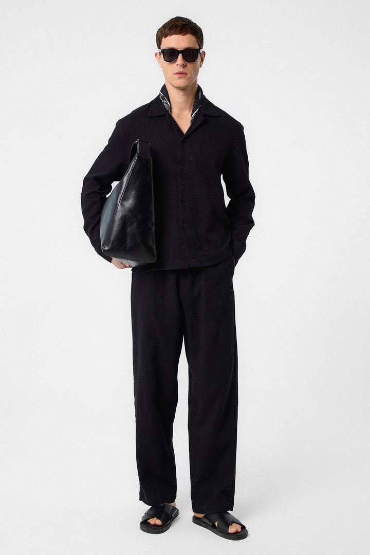 ANT Antioch Black Textured Men's Pants - Plantation