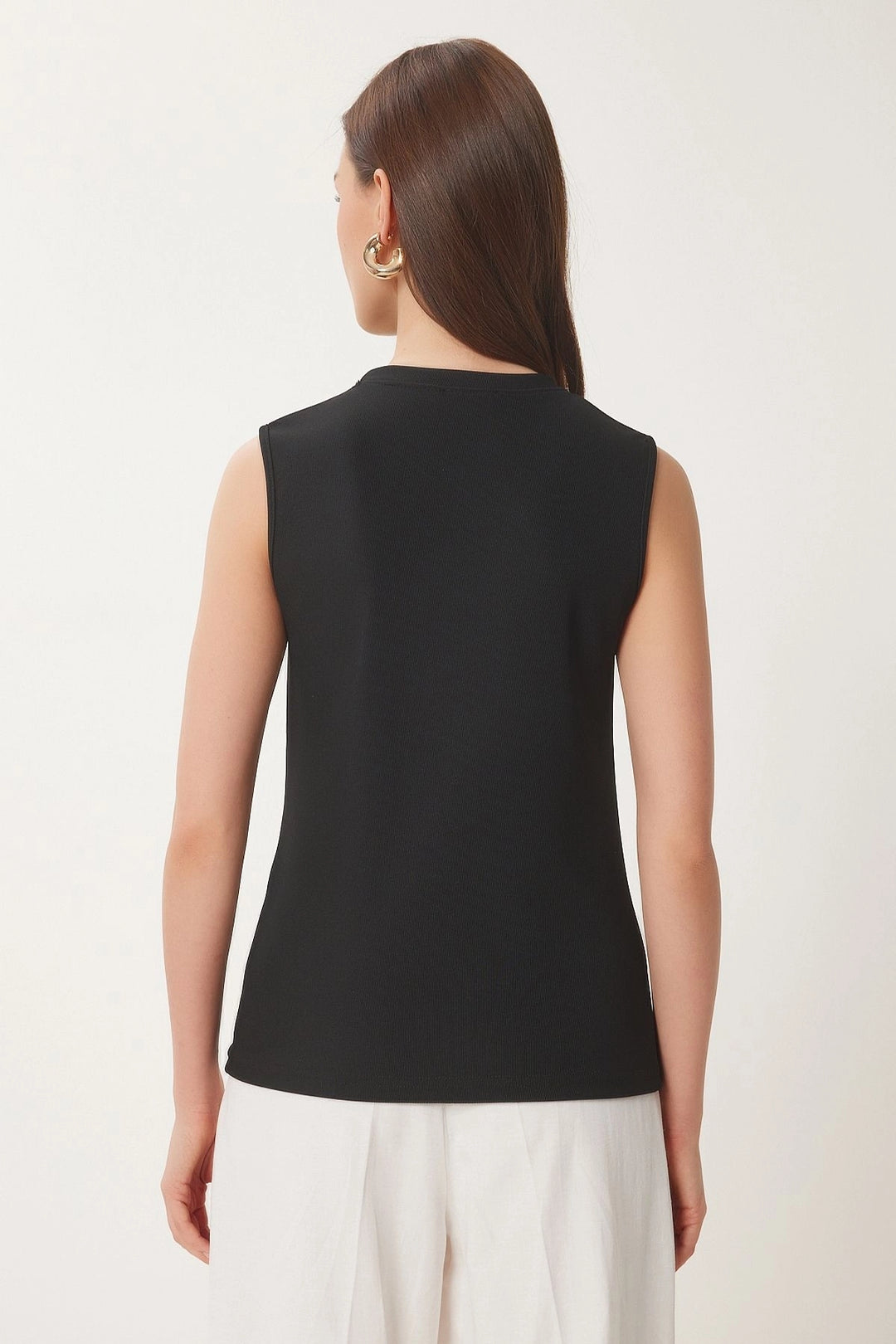 Black Buttoned Knit Blouse BCDF-2540000 - Zumpango