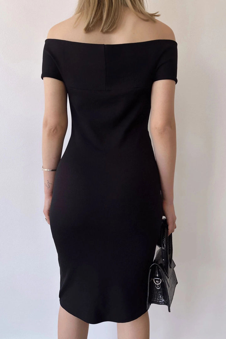 Black Low Neck Sleeveless Dress BCBSK-25700-T4013160 - Guadalajara