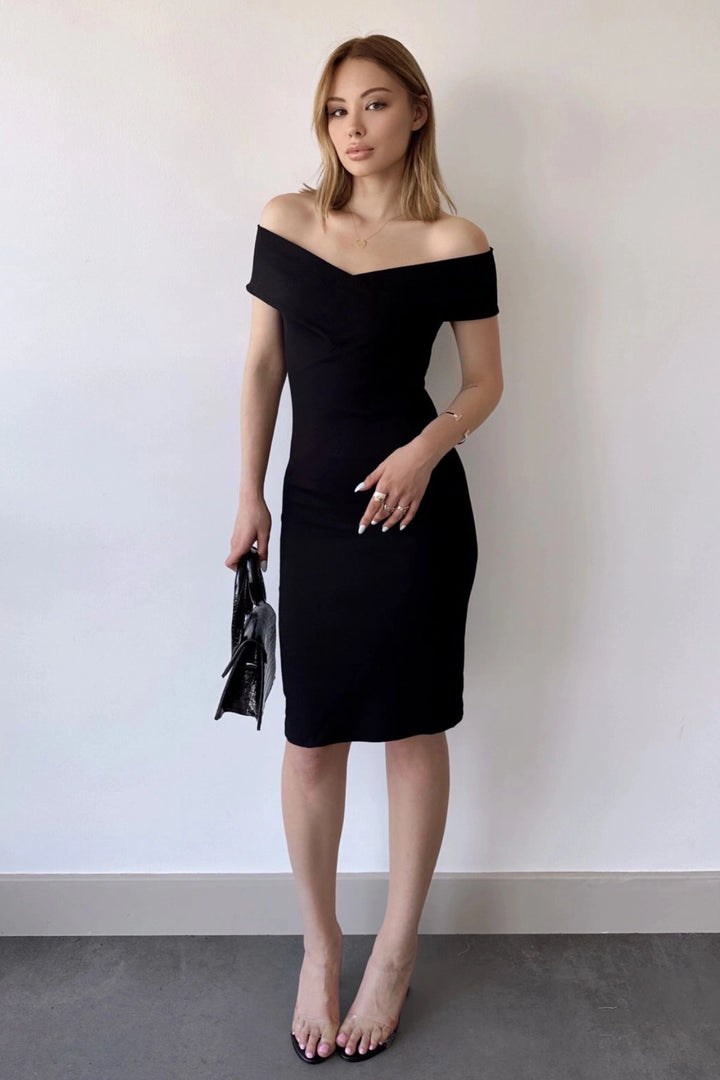 Black Low Neck Sleeveless Dress BCBSK-25700-T4013160 - Guadalajara