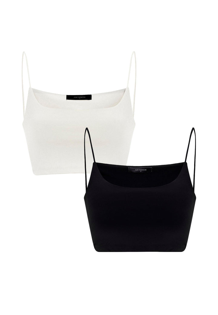 ANT Antioch Black-Ecru 2-Pack Women's Tank Top - Ourense