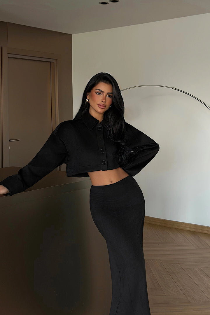 EYY Women Black Elena Two-Piece Set - Indian Trail