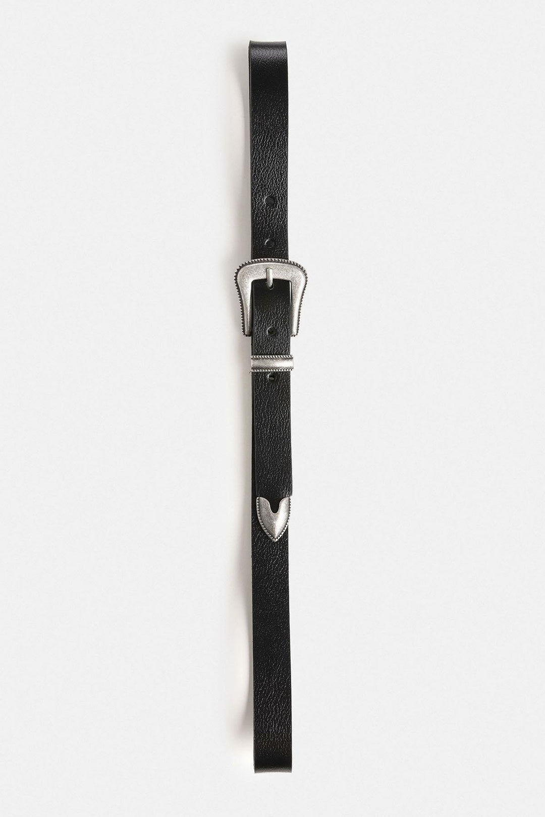 ANT Antioch Black Men's Leather Belt - Wood Buffalo