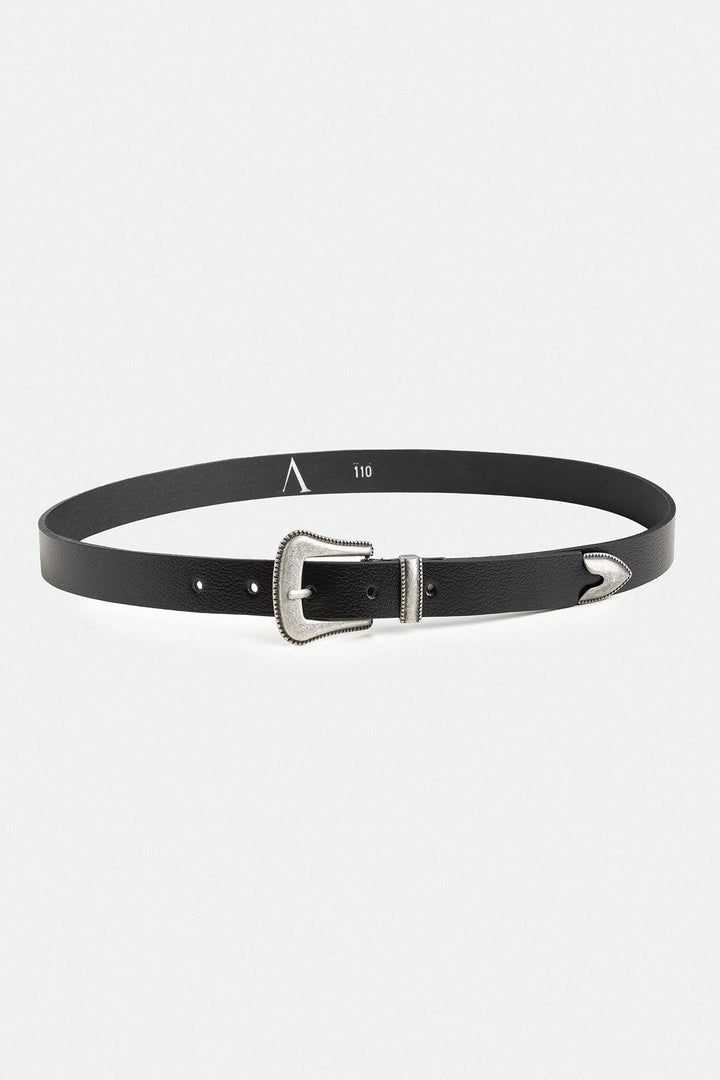 ANT Antioch Black Men's Leather Belt - Wood Buffalo