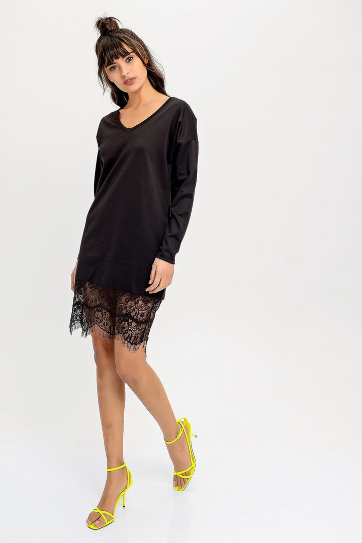 Black Lace Skirt Dress BCBSK-25700-T4007460 - Bedford