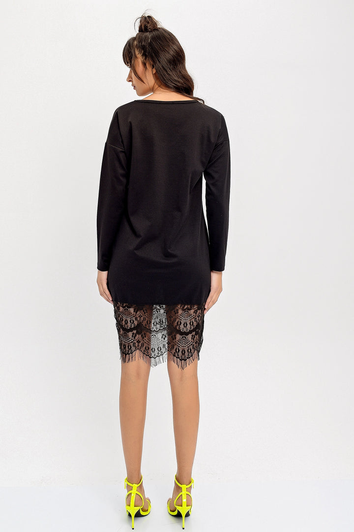 Black Lace Skirt Dress BCBSK-25700-T4007460 - Bedford