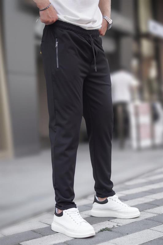 MDX Black Zip Detail Men's Pants 6520 - San Clemente