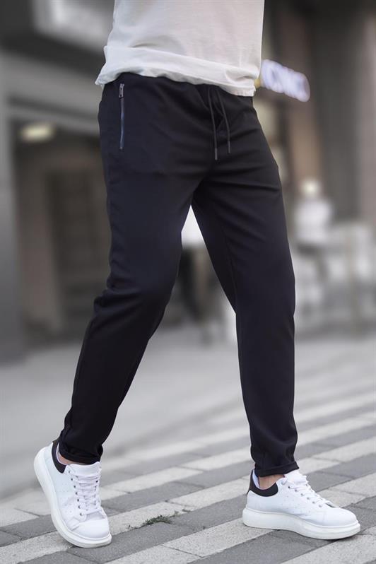 MDX Black Zip Detail Men's Pants 6520 - San Clemente