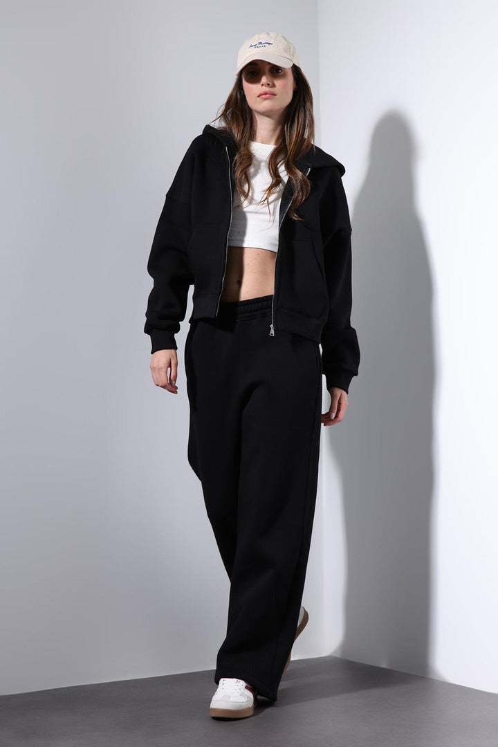 ANT Antioch Black Zippered Hooded Women's Sweatshirt - Caguas