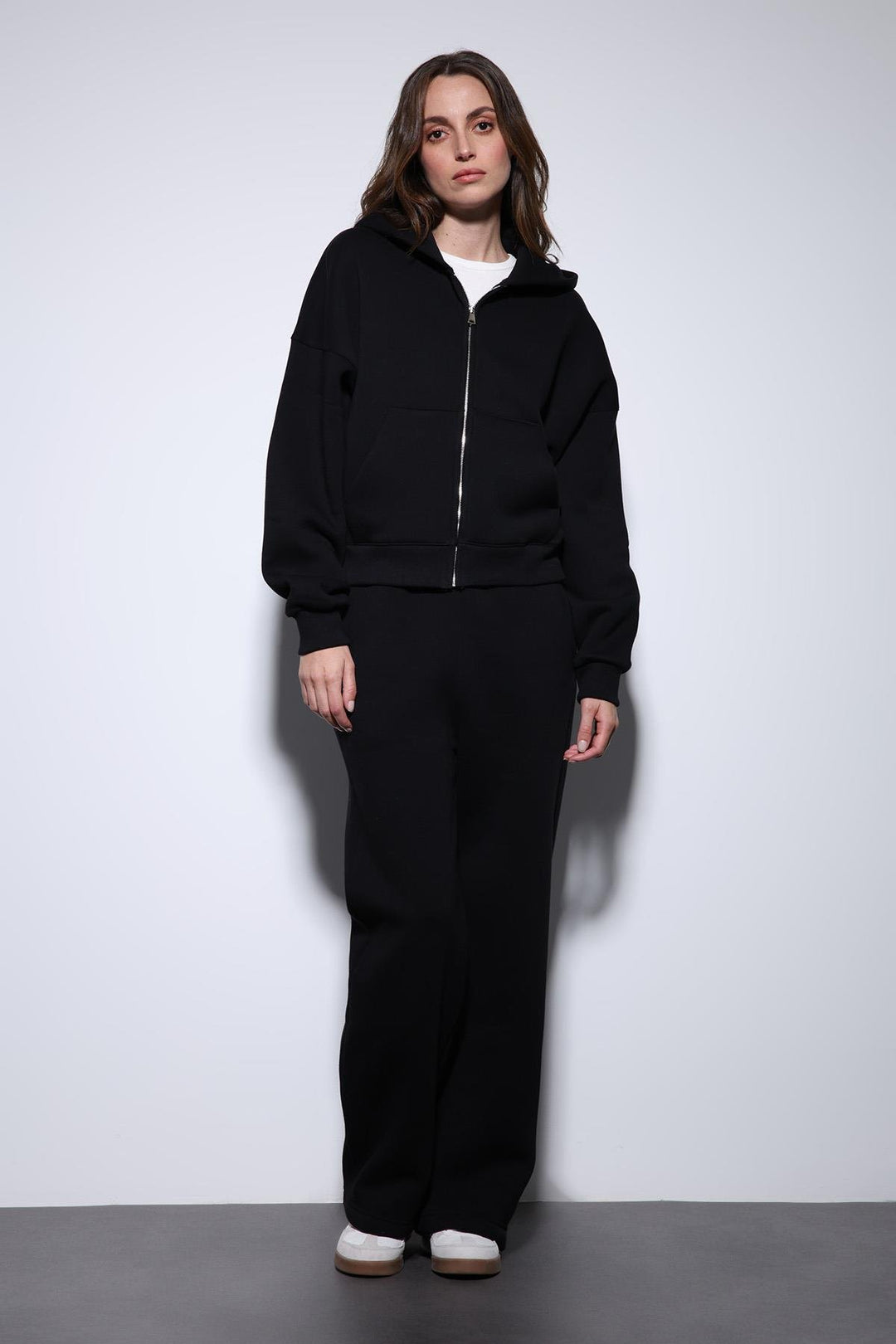 ANT Antioch Black Zippered Hooded Women's Sweatshirt - Caguas