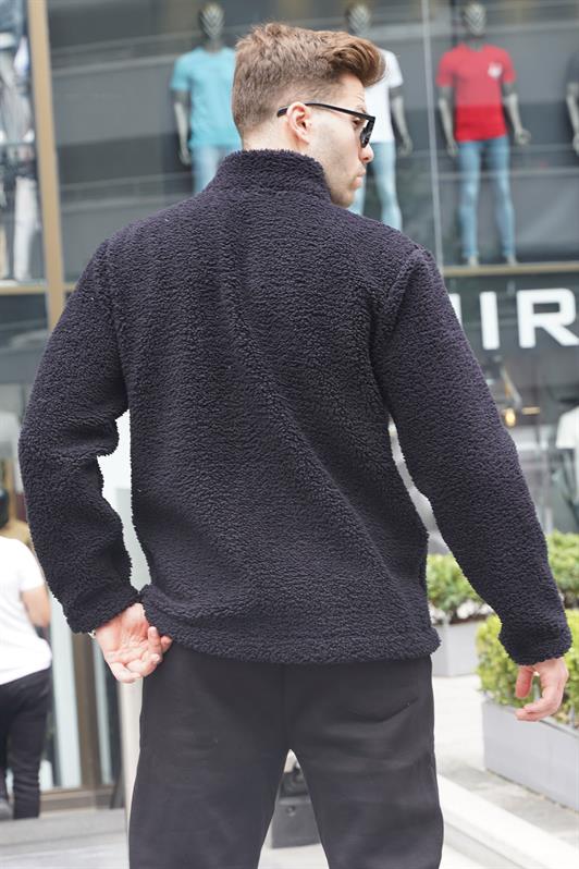 MDX Black Plush Sweatshirt with Zipper 6152 - Piscataway