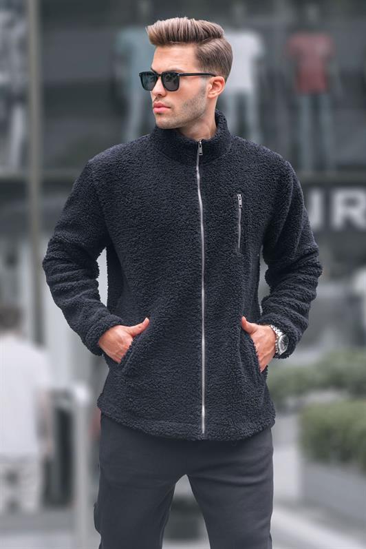 MDX Black Plush Sweatshirt with Zipper 6152 - Piscataway
