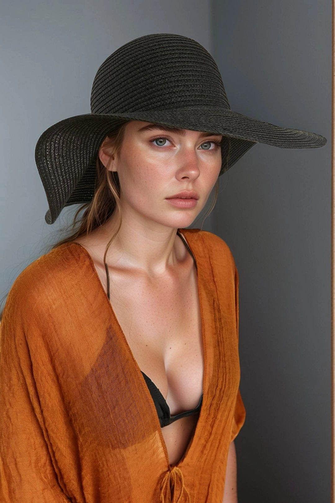 Black Wide Mesh Hat BCNSV-2514232 - Sesto Fiorentino