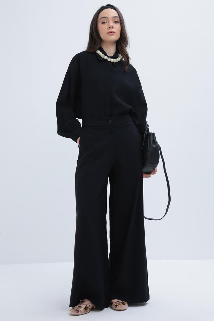 TLD Women Allday Black Wide Leg Pants - Aversa
