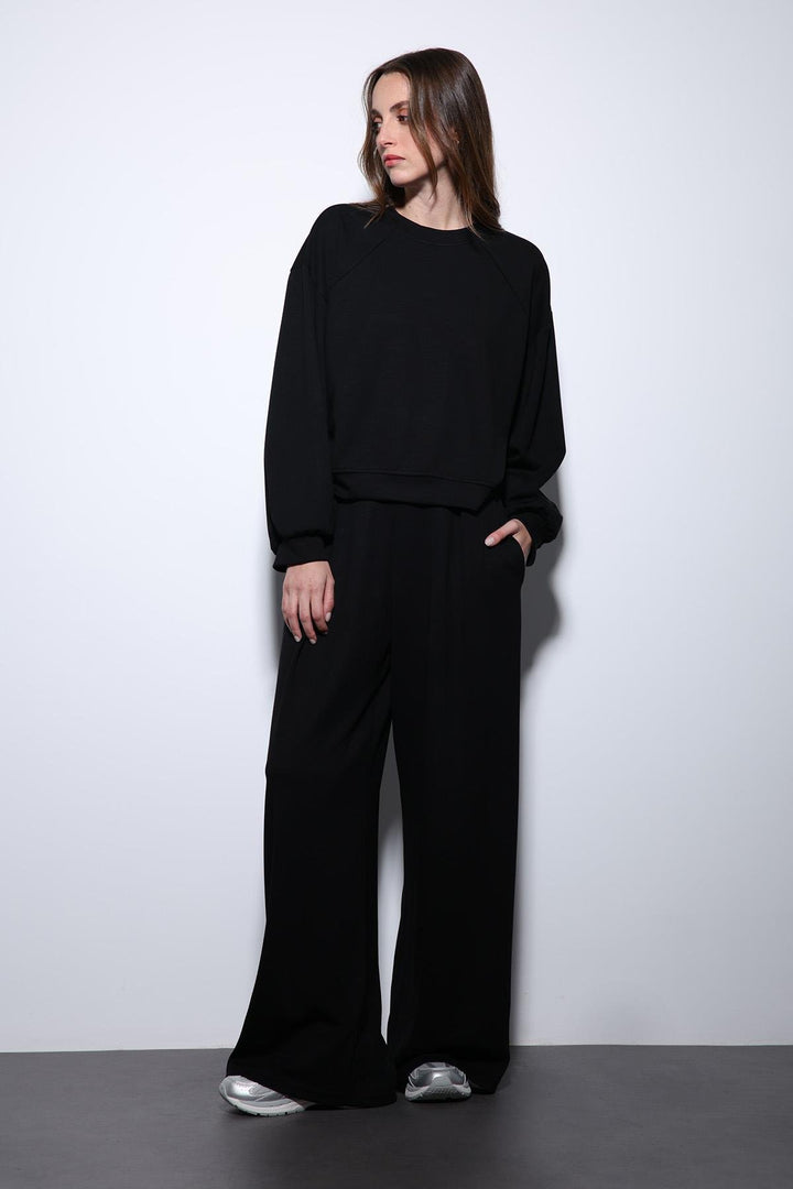 ANT Antioch Black Wide Leg Relaxed Women's Suit - Medicine Hat