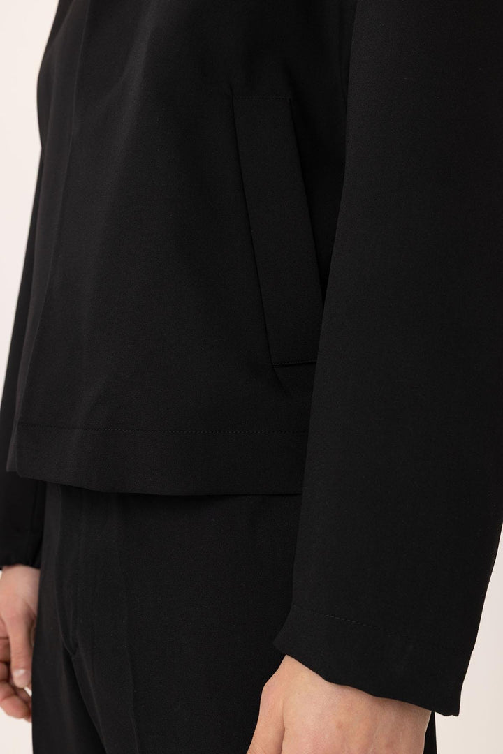 ANT Antioch Black Hidden Button Seasonal Relax Fit Men's Jacket - Haverhill