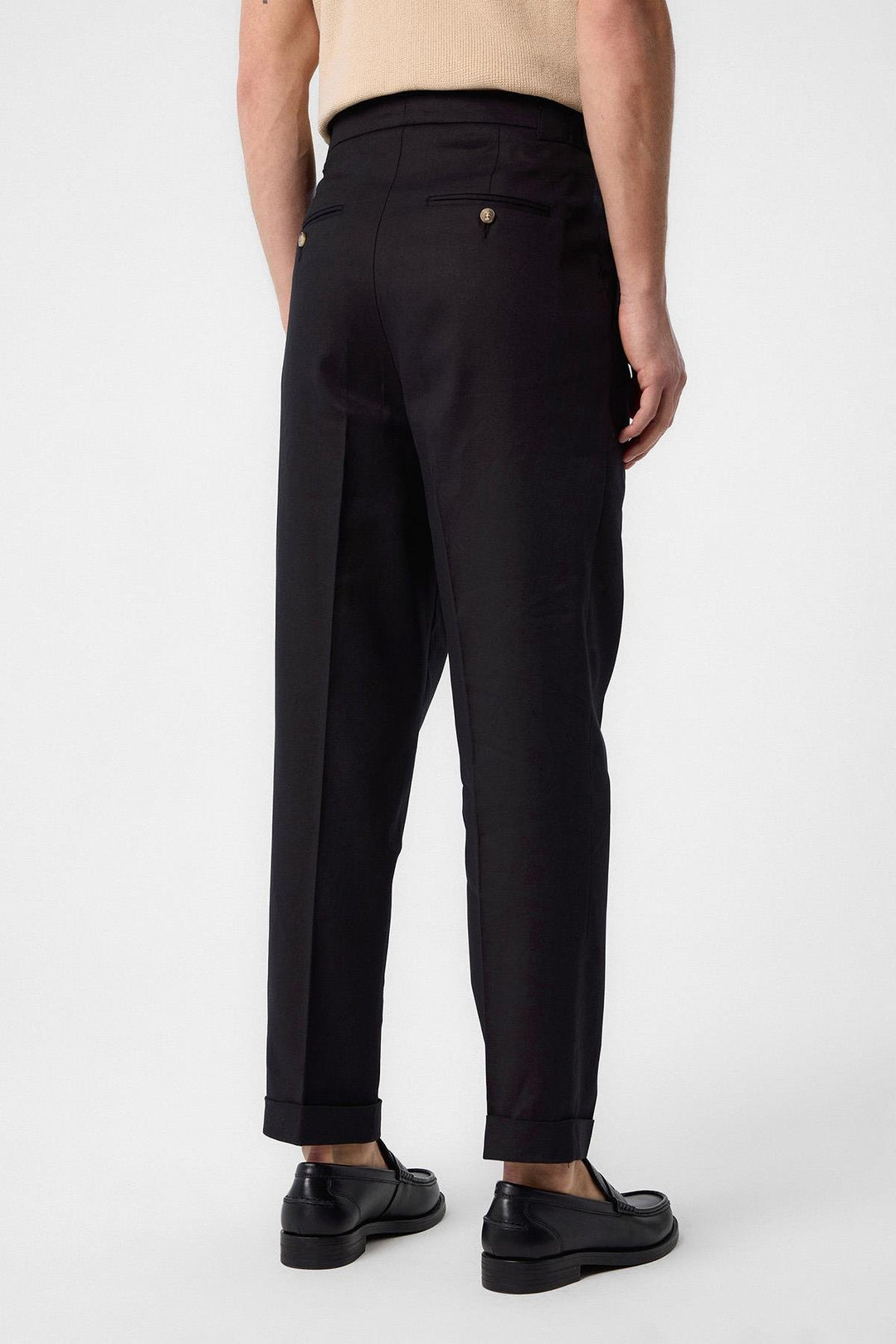 ANT Antioch Black Italian Cut High Waist Men's Pants - Lorient