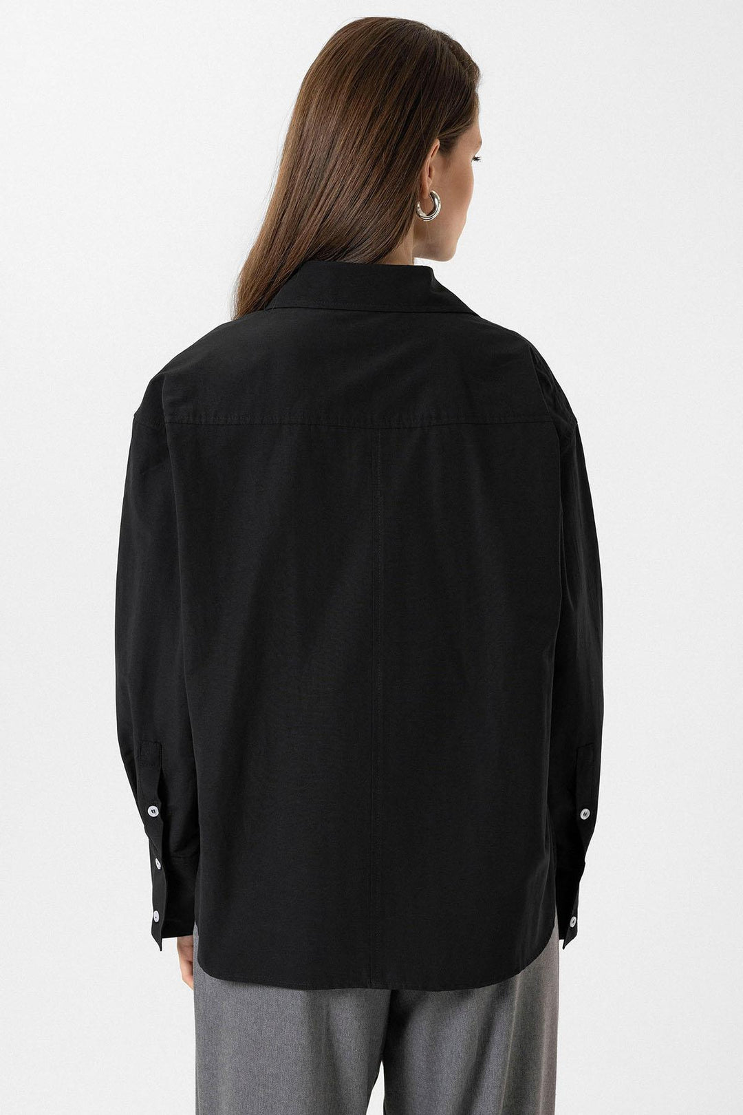 ANT Antioch Black Women's Basic Poplin Shirt - Landshut