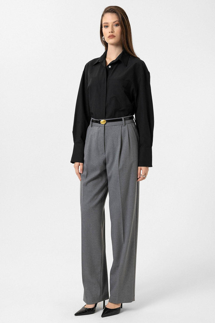 ANT Antioch Black Women's Basic Poplin Shirt - Landshut