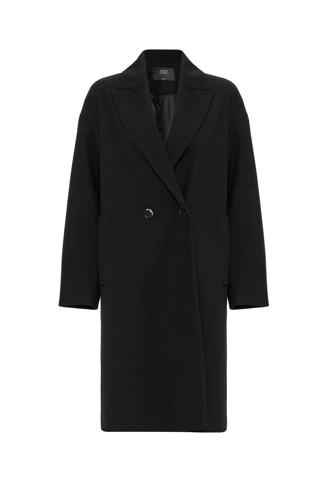 ANT Antioch Black Women's Wrap Closure Oversized Coat - Leander