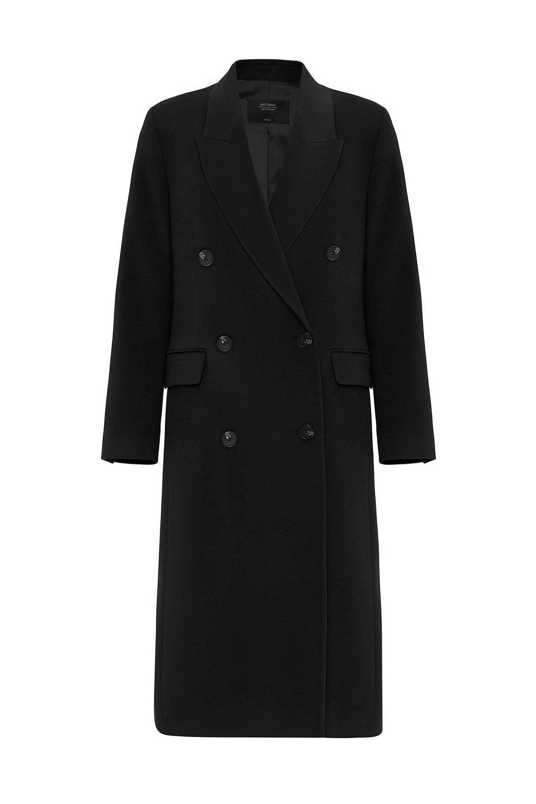 ANT Antioch Black Women's Wrap Long Coat - Acton