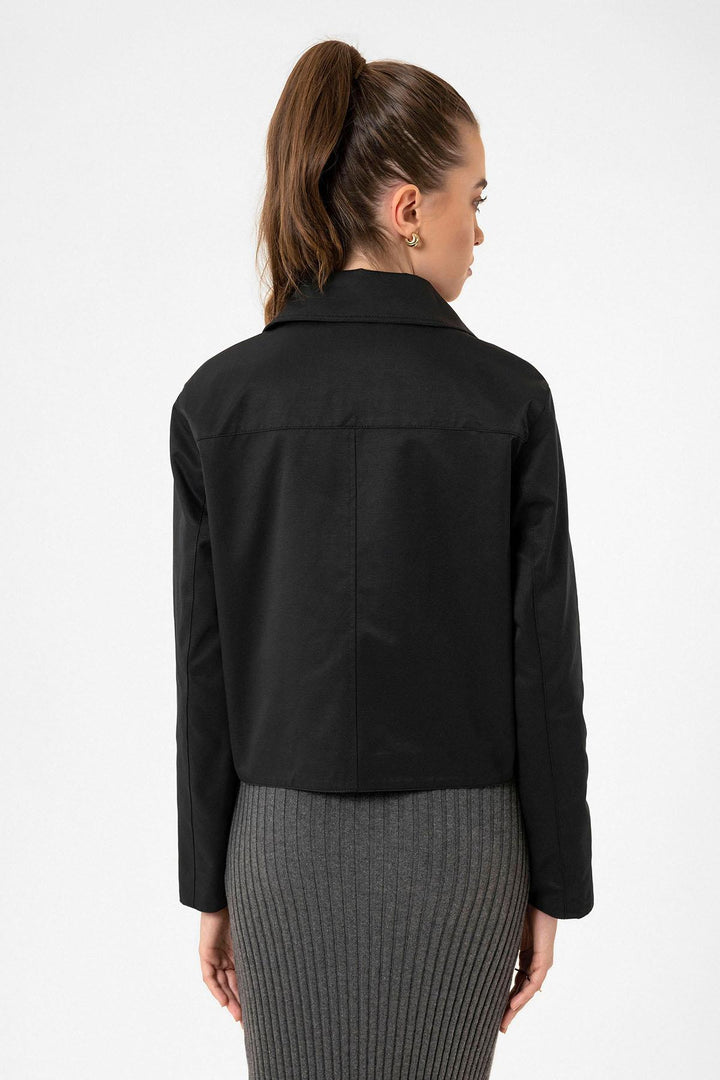 ANT Antioch Black Women's Seasonal Thin Short Jacket - Battle Creek
