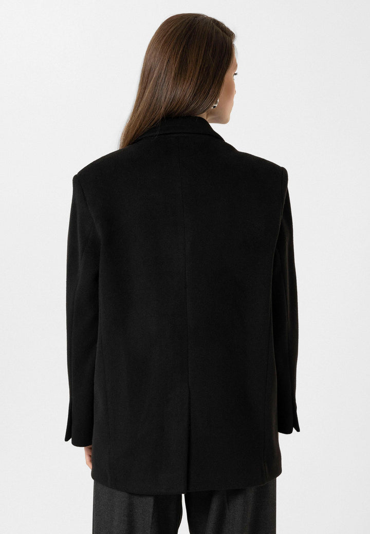 ANT Antioch Black Women's Wool Blend Blazer Jacket - Cologno Monzese