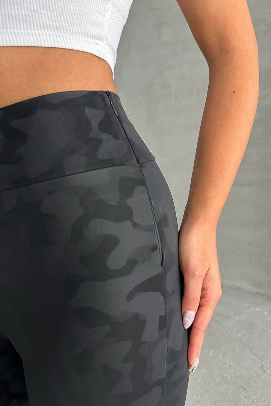 Black Camouflage Patterned Leggings BCHN-2526638 - Maravatío de Ocampo