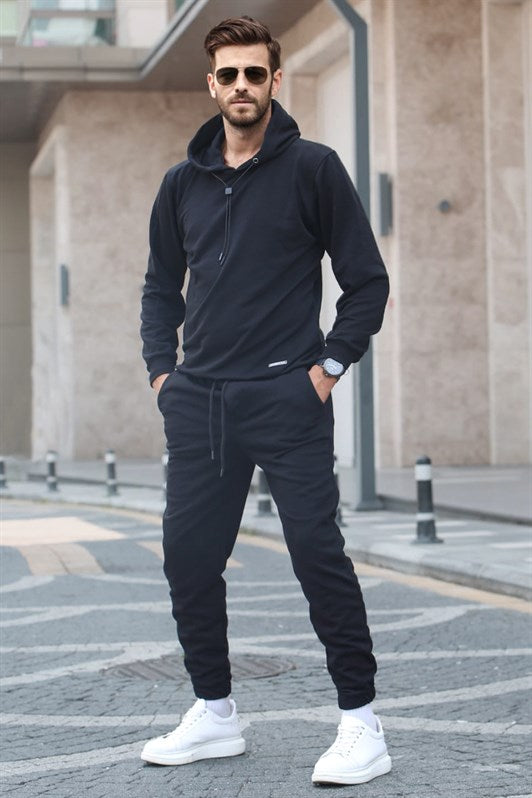 MDX Black Hooded Basic Tracksuit 5908 - Aversa