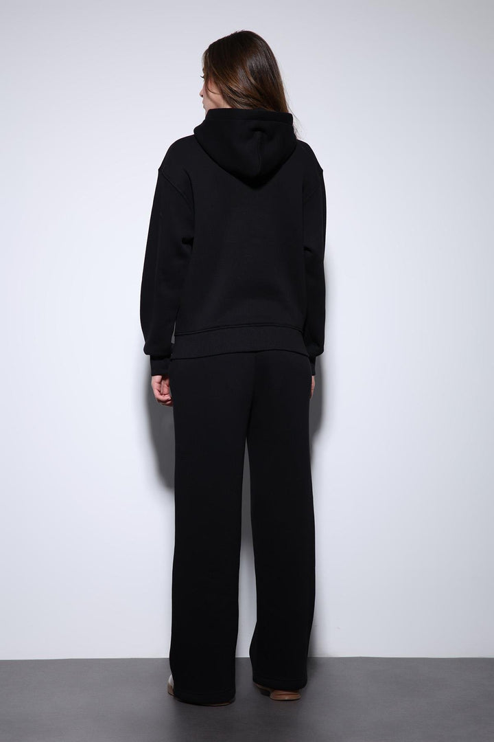 ANT Antioch Black Hooded Basic Women's Sweatshirt - Etterbeek