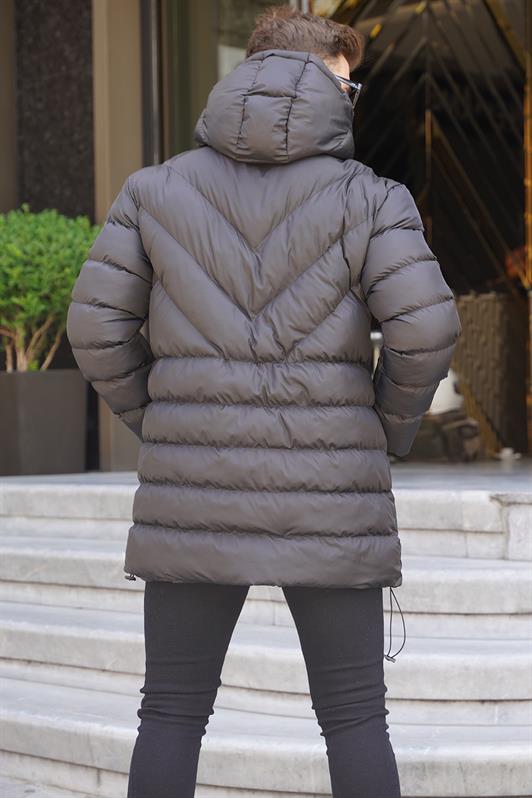 MDX Black Hooded Men's Puffer Jacket 6803 - Caerdydd