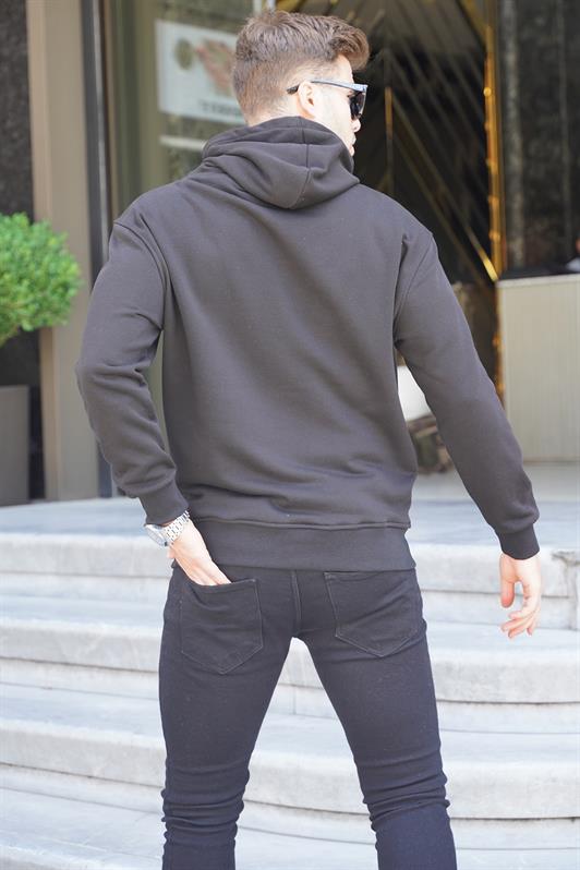 MDX Black Hooded Embroidered Men's Sweatshirt 6145 - Lake Stevens