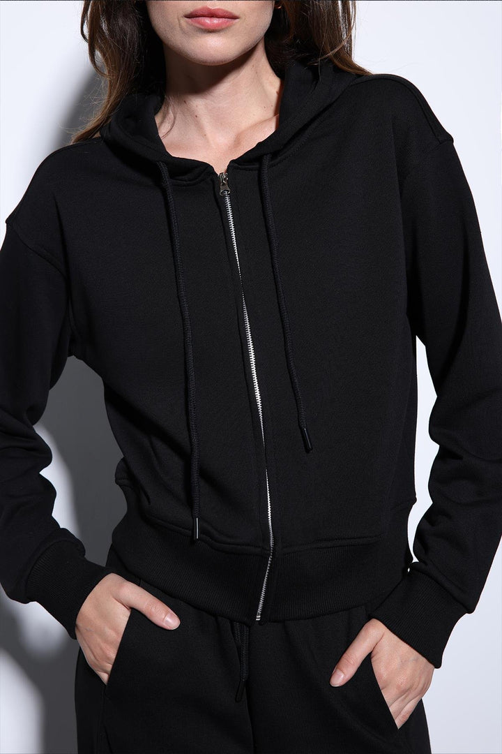 ANT Antioch Black Hooded Top Tracksuit - Great Falls
