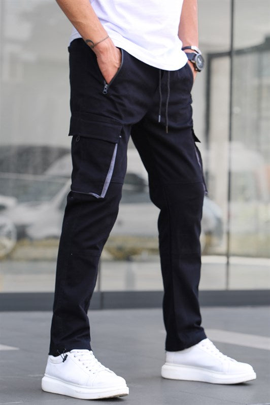 MDX Black Cargo Pocket Jogger Pants 5791 - Manitowoc