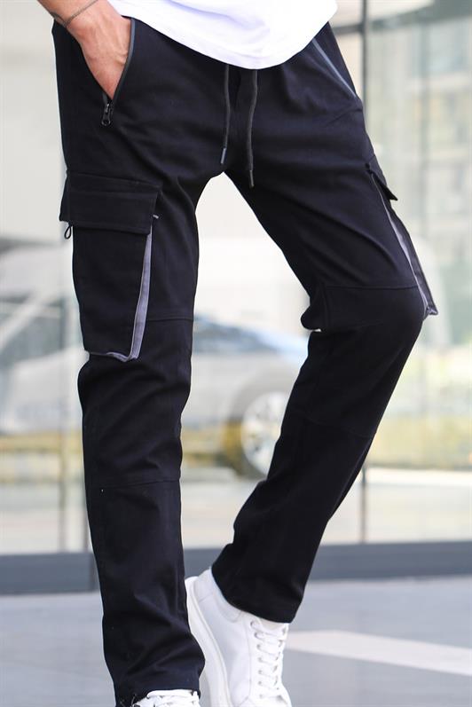 MDX Black Cargo Pocket Jogger Pants 5791 - Manitowoc