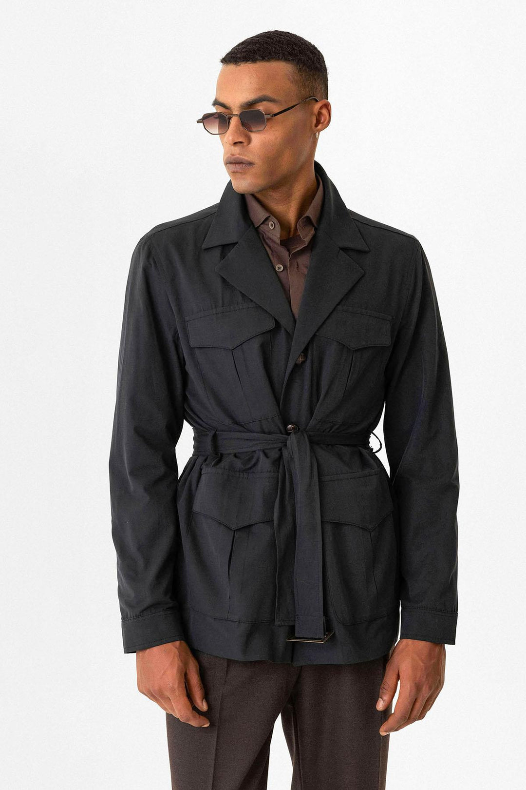 ANT Belted Safari Men's Trench Coat - Kharkiv