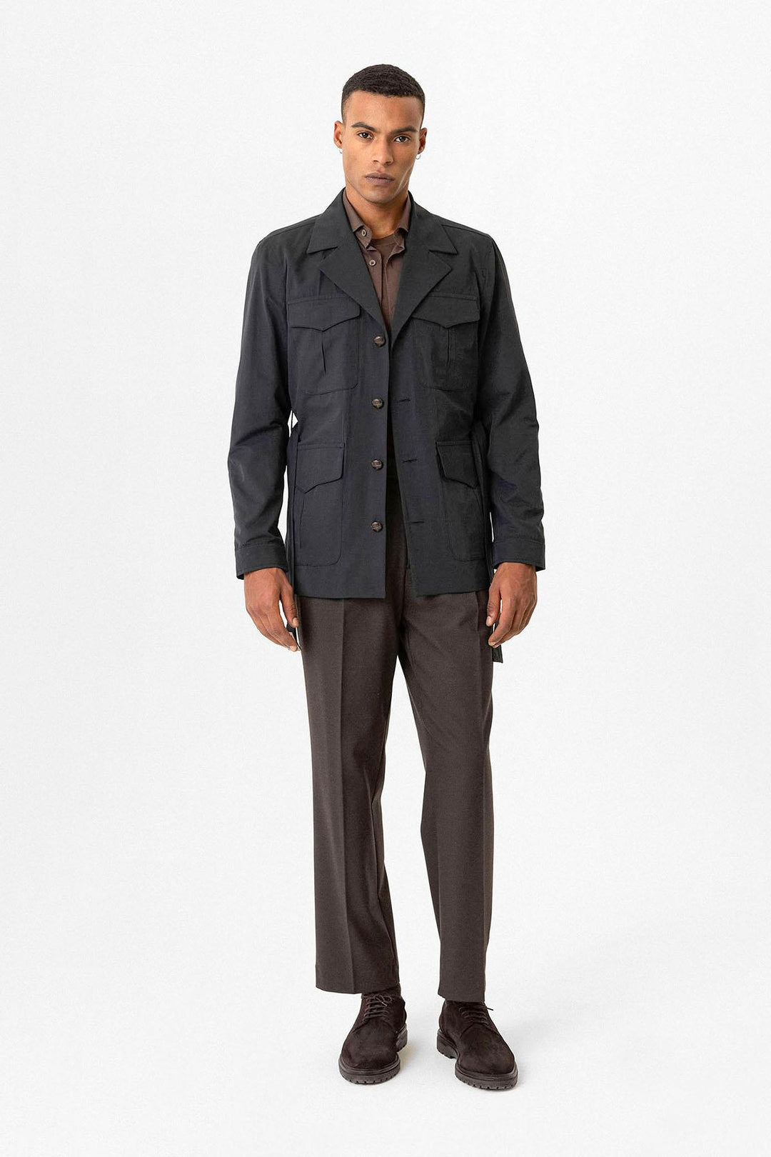 ANT Belted Safari Men's Trench Coat - Kharkiv
