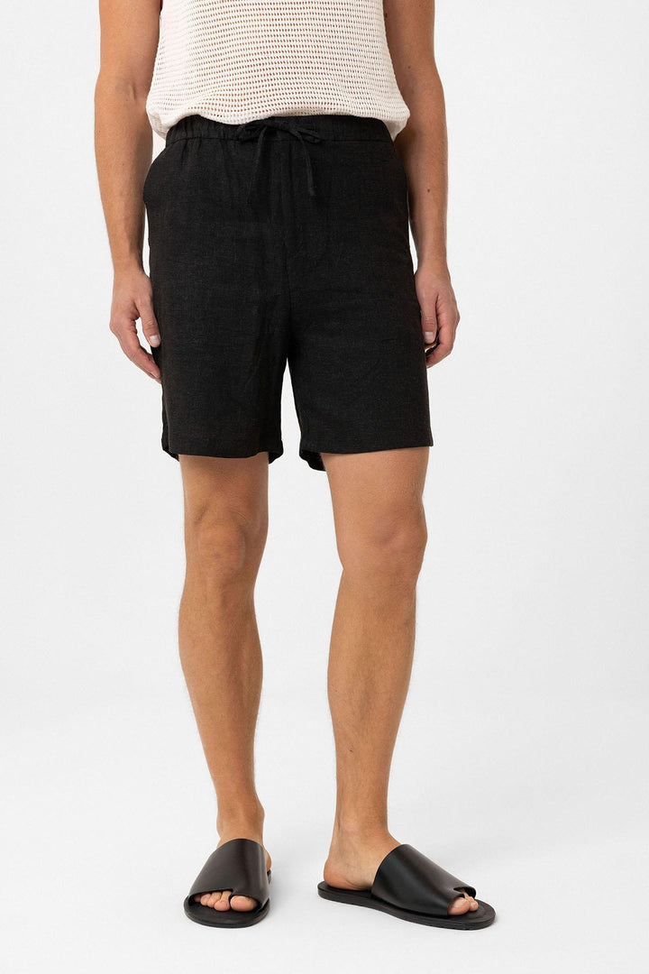 ANT Antioch Black Linen Blend Men's Shorts - Bergisch Gladbach