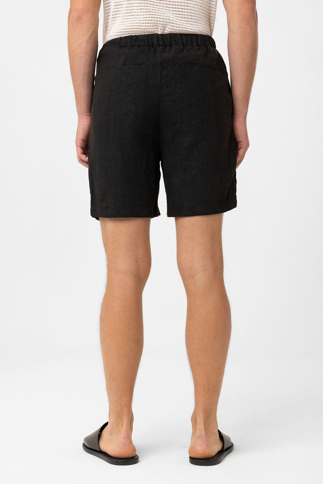ANT Antioch Black Linen Blend Men's Shorts - Bergisch Gladbach