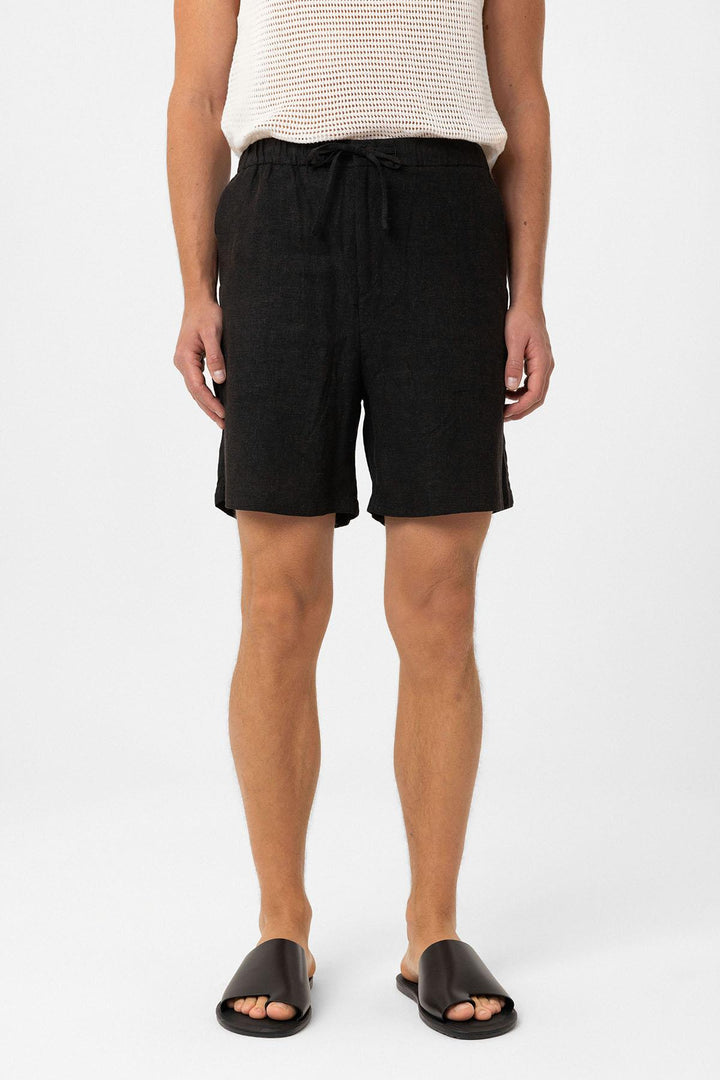 ANT Antioch Black Linen Blend Men's Shorts - Bergisch Gladbach