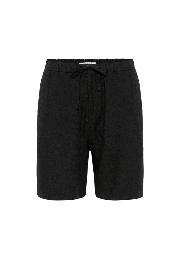 ANT Antioch Black Linen Blend Men's Shorts - Bergisch Gladbach