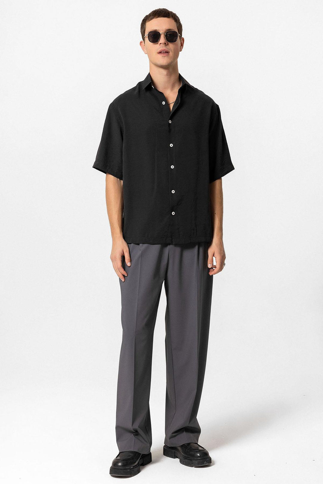 ANT Short Sleeve Oversized Men's Shirt - Marbella