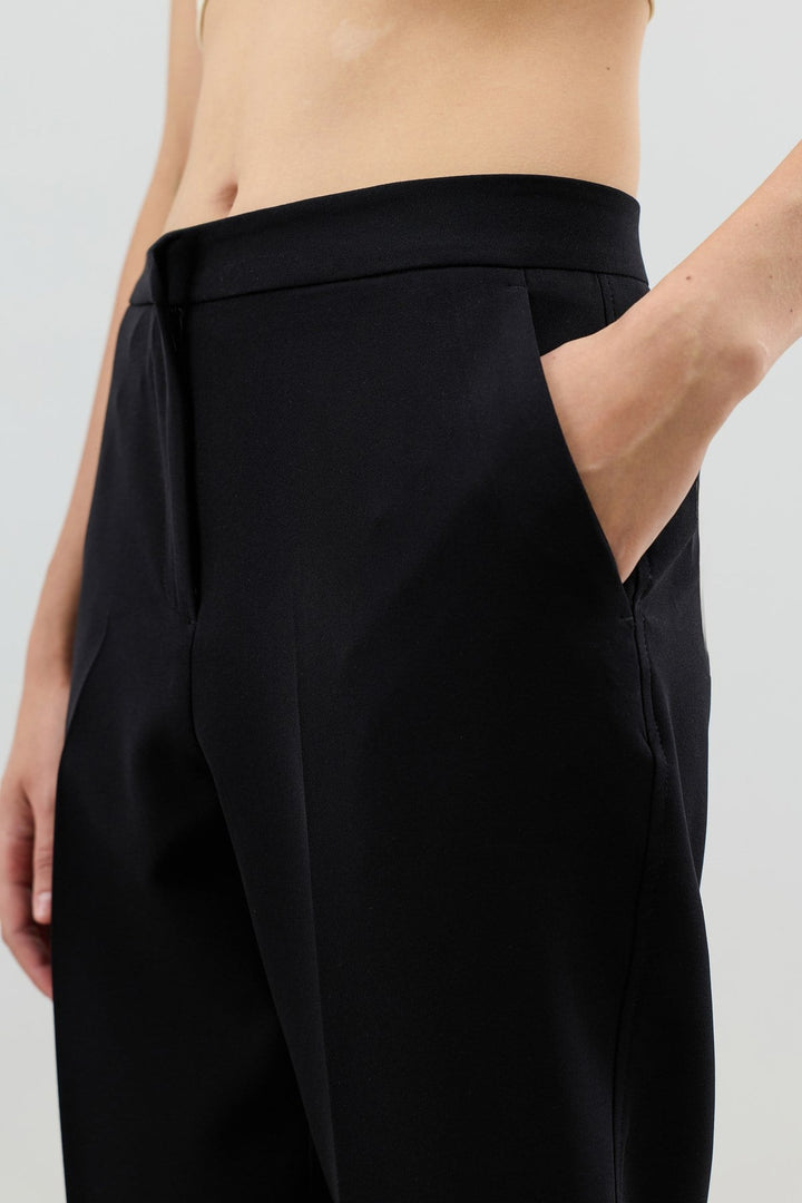 ANT Antioch Siyah Klasik Düz Kesim Kadın Pantolon - Fort Worth
