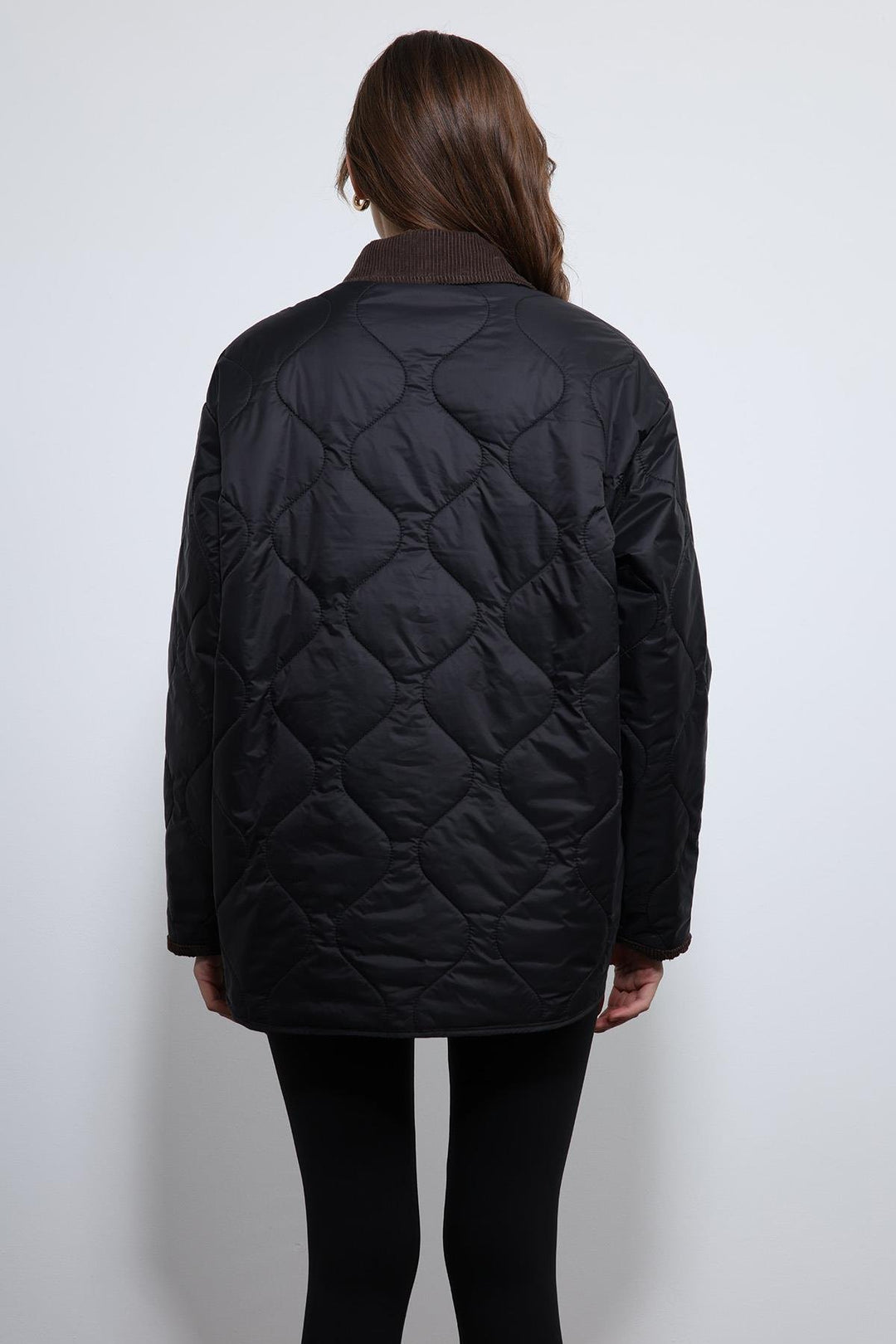 ANT Antioch Siyah Kontrast Yaka Desenli Mont - Moreno Valley