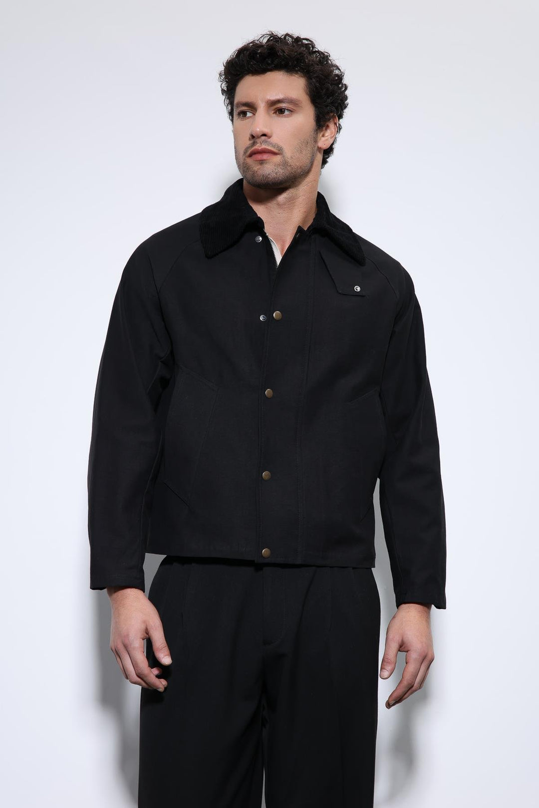 ANT Antioch Black Contrast Collar Men's Jacket - Beaumont