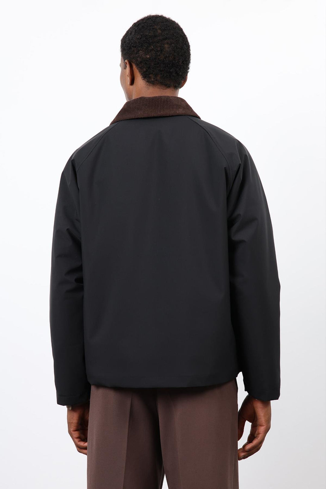 ANT Antioch Black Contrast Collar Men's Coat - Leamington