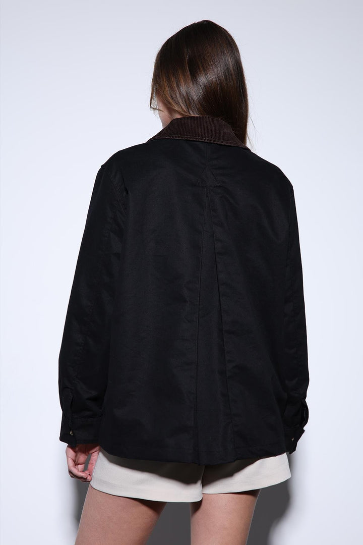 ANT Antioch Black Contrast Collar Women's Jacket - Ballarat