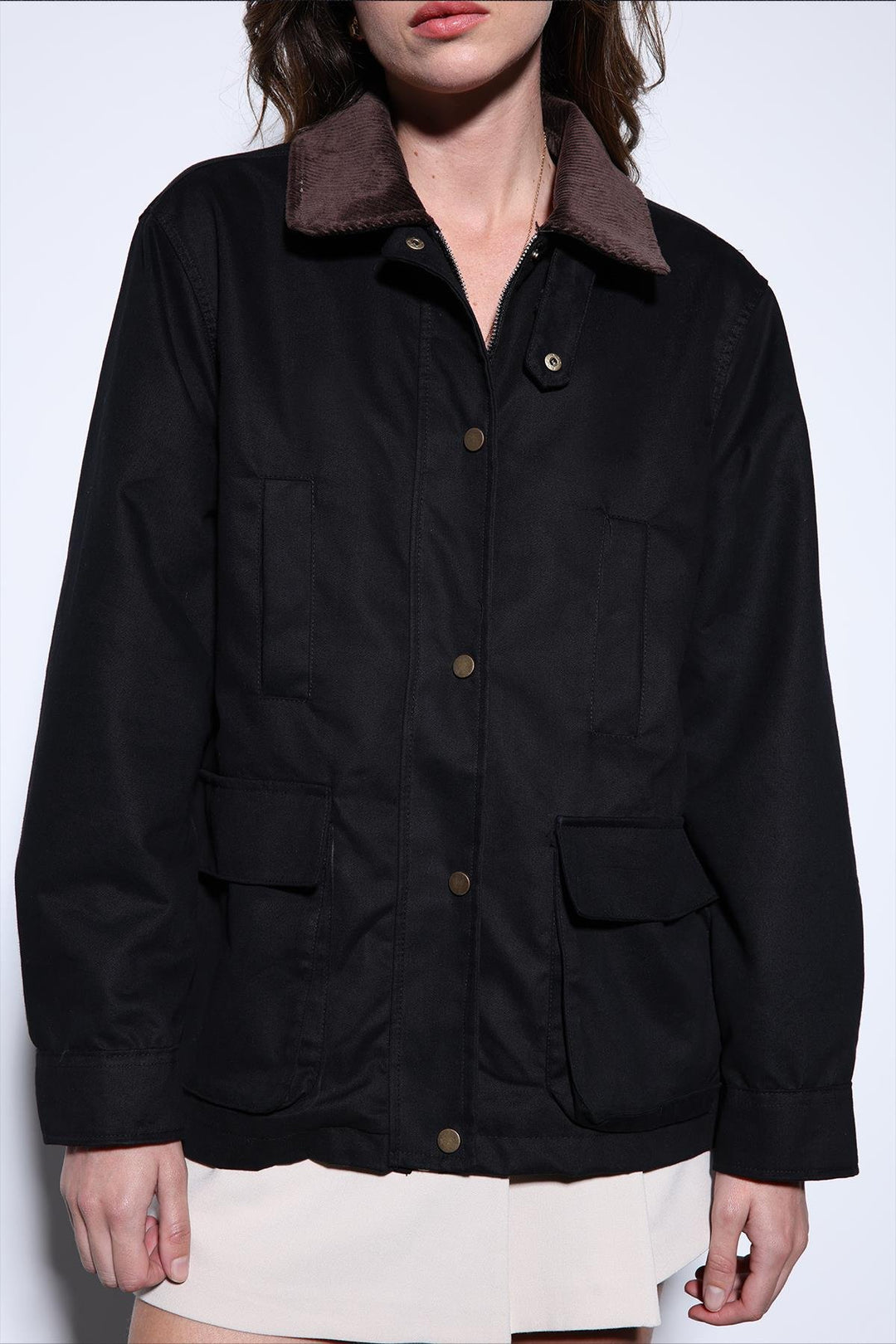 ANT Antioch Black Contrast Collar Women's Jacket - Ballarat